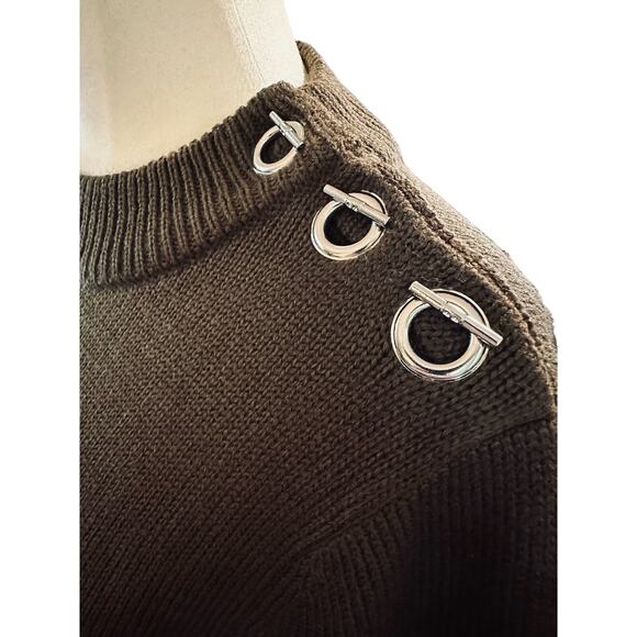 Evidnt Los Angeles ASOS Olive Wool Blend Sweater, Size M, NWOT - Picture 8 of 9